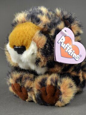 Lenny the Leopard Puffkins by Swibco Style 6676 Bean Bag Plush